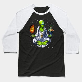 Alien Illuminati Conspiracy Baseball T-Shirt